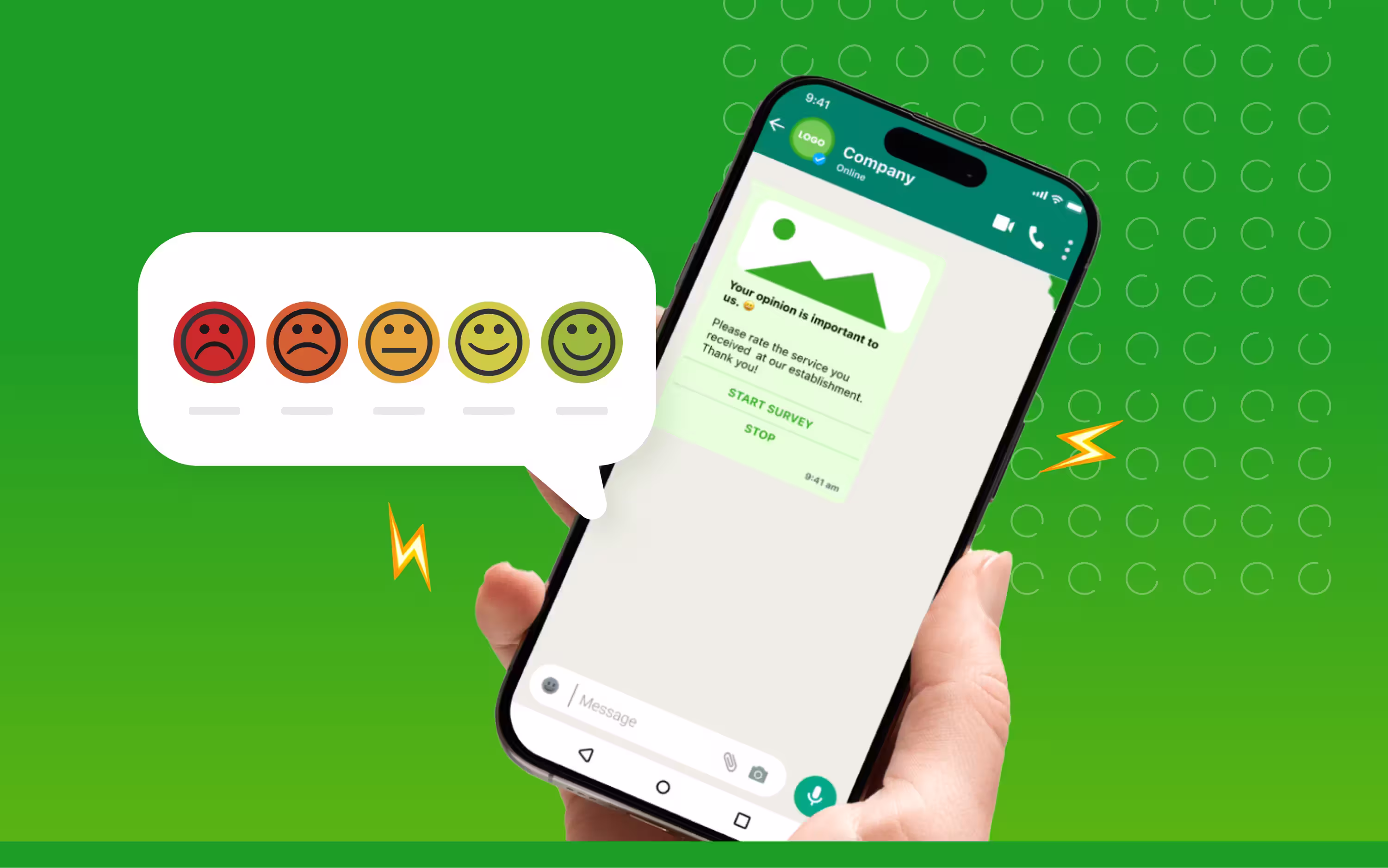 Encuesta por WhatsApp con RateNow